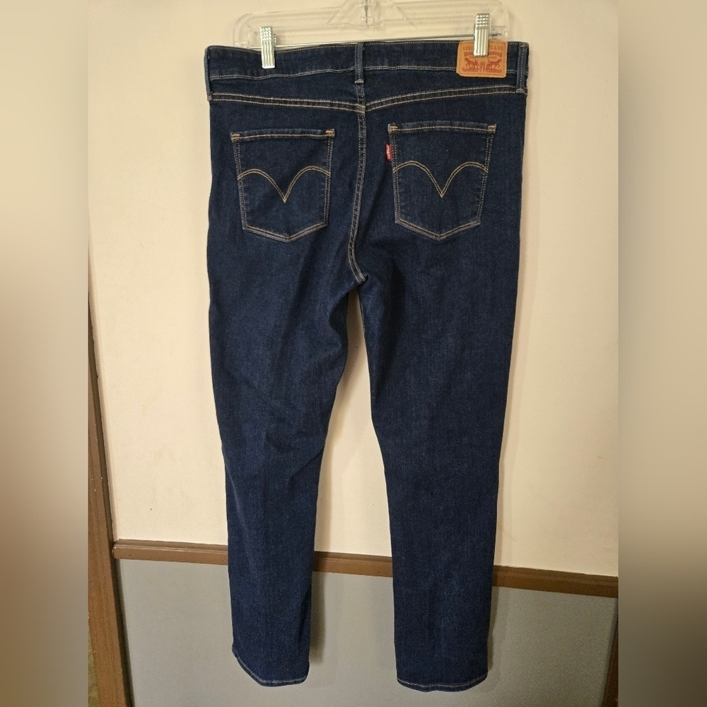 Levi's Women's Classic Mid Rise Studded Skinny Jeans Size 14 - Picture 2 of 9